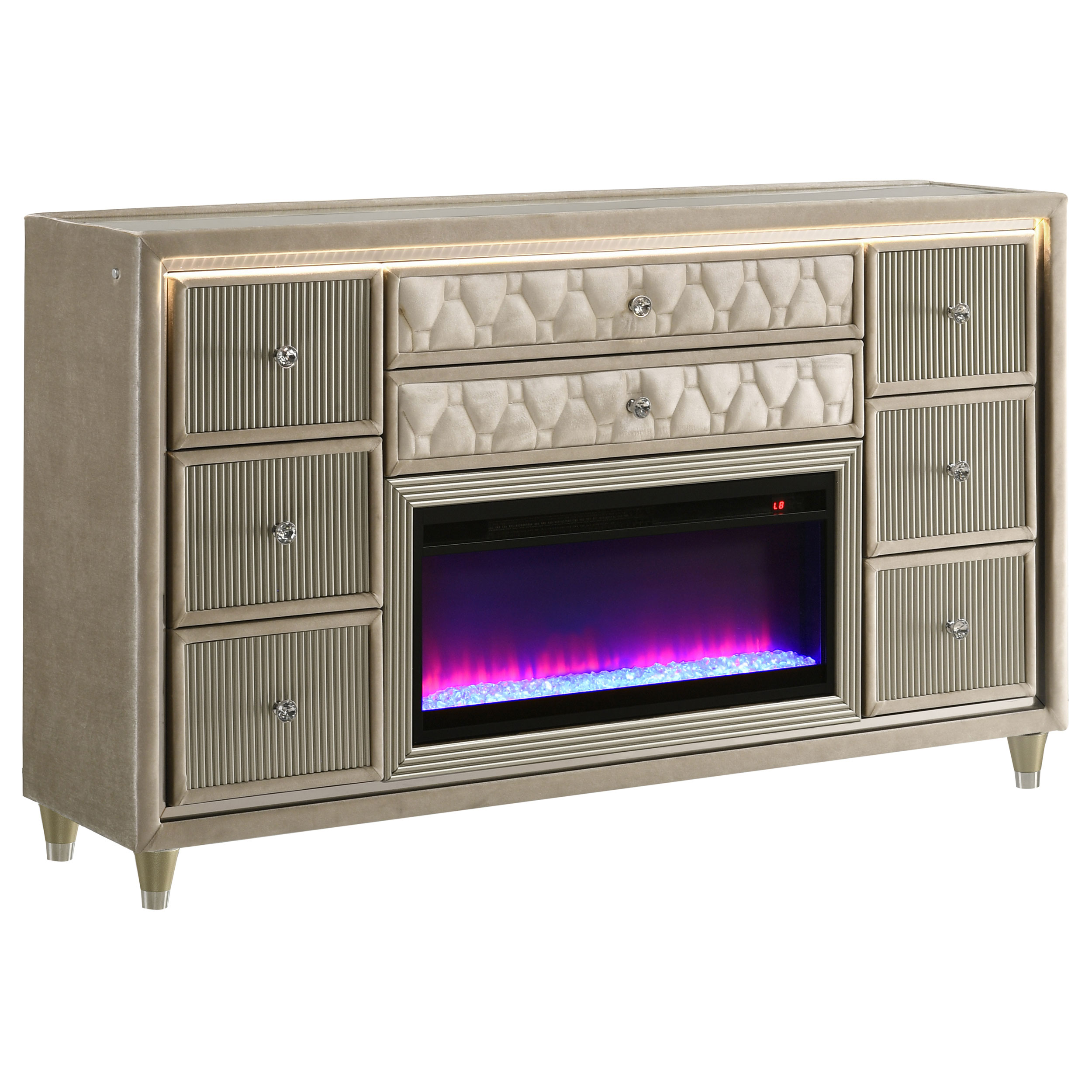 Lorient King Bed, Dresser, Mirror and Nightstand - Image 10